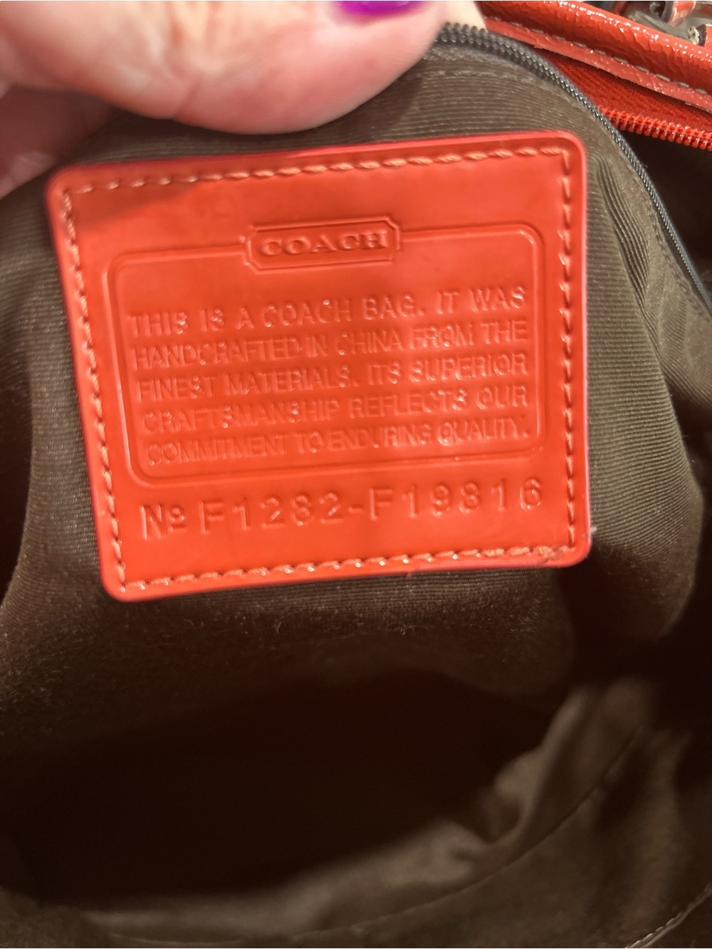 Coach Peyton Signature Large Shoulder Tote Bag - Picture 9 of 9